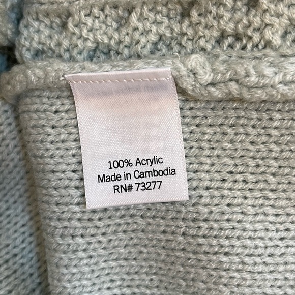 Croft & Barrow Light Blue Cable Knit Turtleneck Sweater NWT Small - Picture 8 of 9